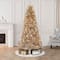 7.5ft. Pre-Lit Rose Gold Artificial Christmas Tree, Clear Incandescent Lights